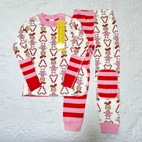 NWT Hanna Andersson Cindy Lou Who PJ Set Size 6/7 - Picture 2 of 6